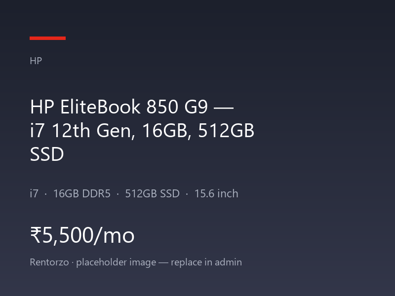 HP EliteBook 850 G9 — i7 12th Gen, 16GB, 512GB SSD